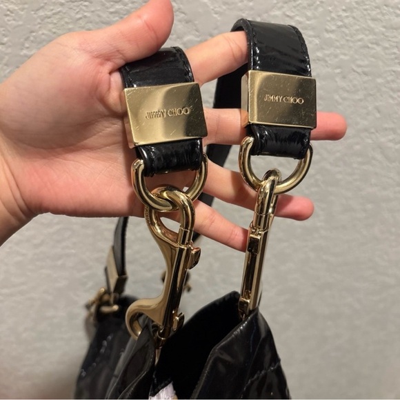 Jimmy Choo Black Soft Patent Leather Tote Bag - Picture 14 of 14